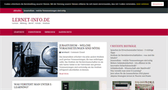 Desktop Screenshot of lernet-info.de